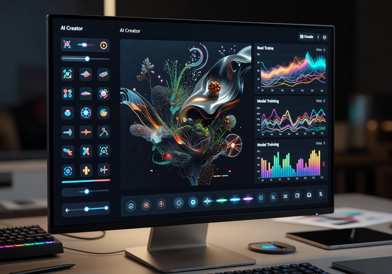 AI creator tools interface on screen