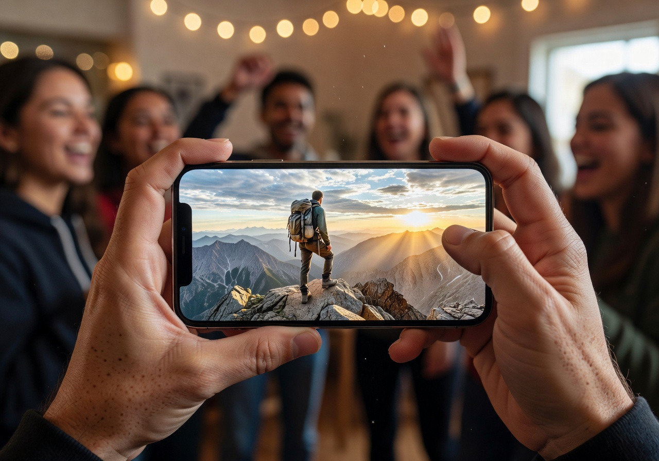Viral challenge social trend on phone